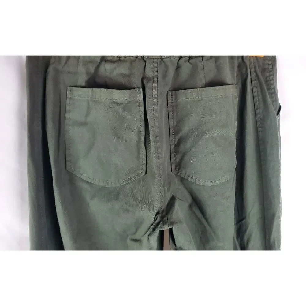 Ecru army green utility pants‎ straight leg relaxed fit sz S cotton blend